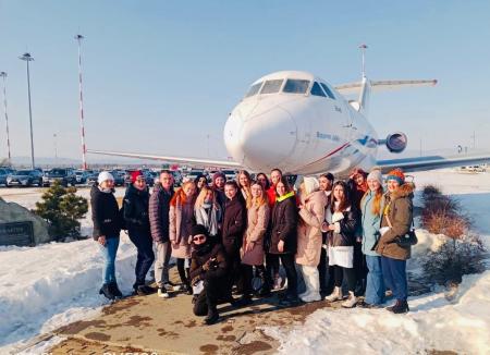 7 февраля - Экскурсия в Международный аэропорт имени В. К. Арсеньева в рамках празднования 100 летия гражданской авиации
